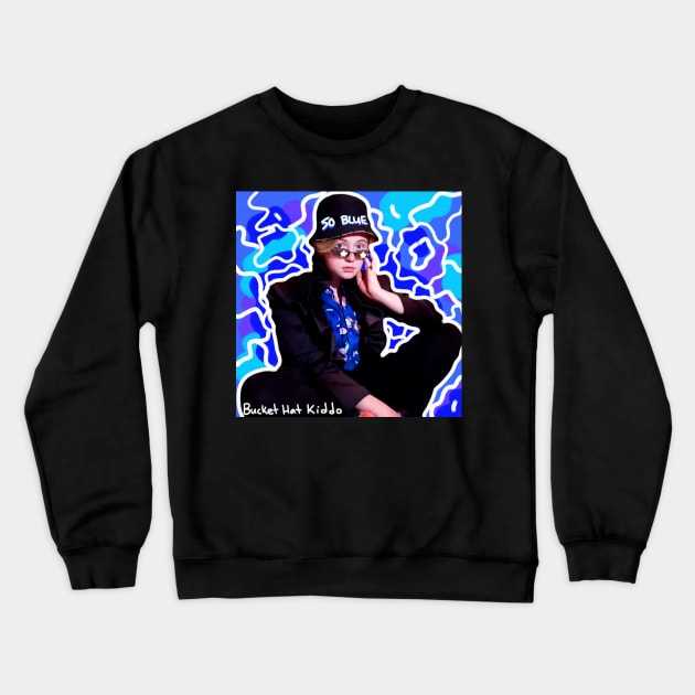 so blue album cover Crewneck Sweatshirt by Bucket Hat Kiddo